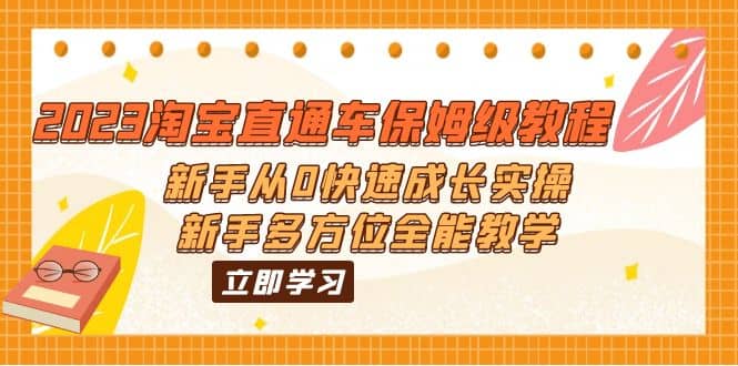 2023淘宝直通车保姆级教程：新手从0快速成长实操，新手多方位全能教学