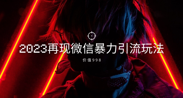 使用价值998元2023最新微信暴力行为引流方法游戏玩法，日引流方法50-100