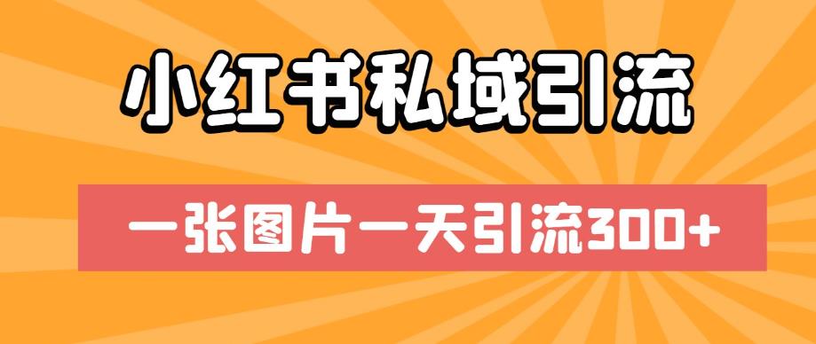 小红书的私域引流，一张图片一天推广方法300 【揭秘】