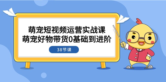 萌宝·自媒体运营实战演练课：萌宝好货卖货0基本到升阶（38堂课）