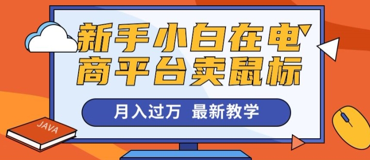 新手入门在电商平台卖电脑鼠标月入了万，最新赚钱课堂教学