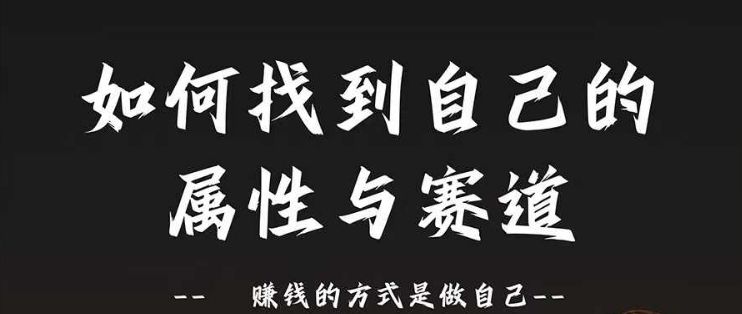 跑道和特性2.0：如何找到自己的属性与跑道，挣钱的方法是做好自己