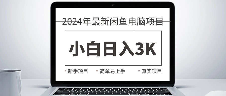 （10846期）2024全新淘宝闲鱼计算机新项目，新手入门日入3K ，最真实项目化教学