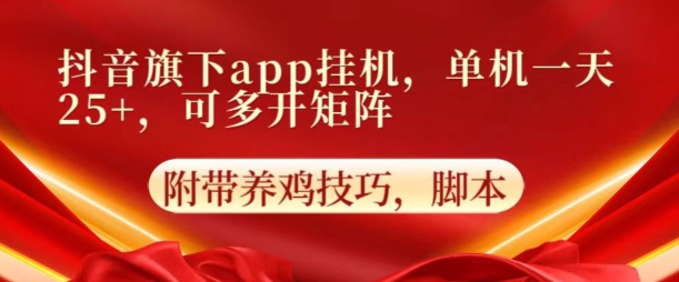 抖音视频集团旗下APP放置挂机，4.0游戏玩法，防出现异常，升级养机方式