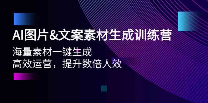 AI照片&文案素材形成夏令营，大量素材内容一键生成 高效管理 提高多倍人效