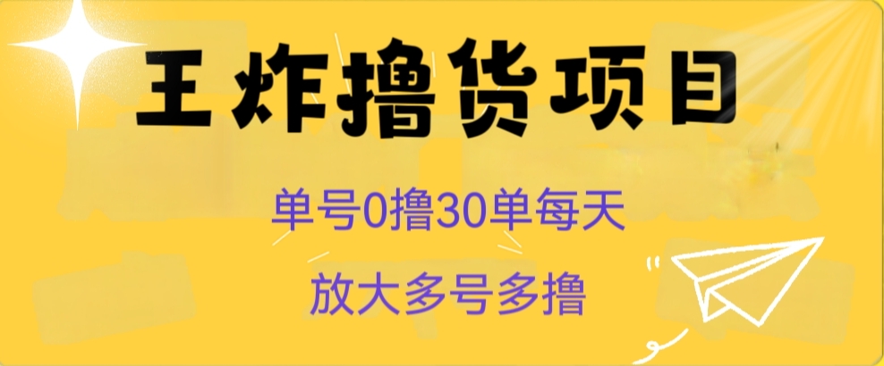 大小王撸货新项目，运单号0撸30单每日，多号多撸【揭密】