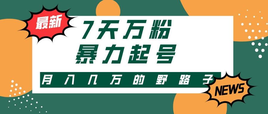 （13047期）3-7天万粉，快手视频暴力行为养号，多种多样变现模式，新手入门秒入门，单月转现几…