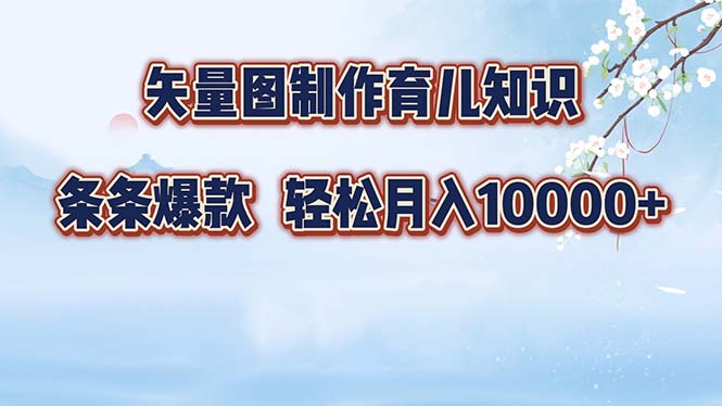 （12902期）矢量图制作育儿常识，一条条爆品，月入10000