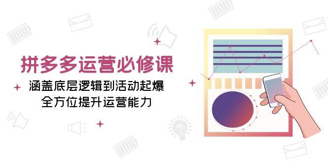 拼多多运营必修课程：包含底层思维到主题活动爆款，全面提升经营能力