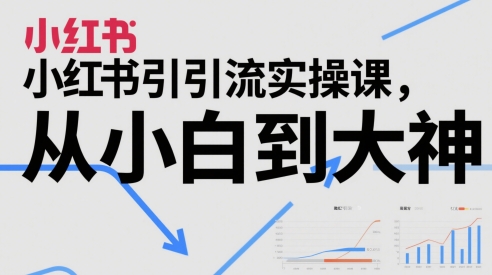 小红书引流实操课，从小白到高手